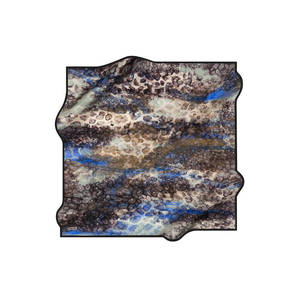 Luxury 100% Silk Twill Leopard Print Square Scarf for Autumn Winter - Product Image 1