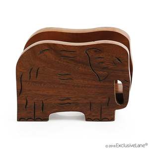 Servilletero de tejido de madera de bambú ecológico, vajilla de Metal impermeable para decoraciones de mesa de comedor de cocina - Product Image 4