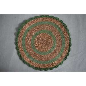 Mantel Nórdico Hecho a Mano de Pasto Marino con Dori de Algodón y Encaje de Algodón para Exportación - Product Image 1