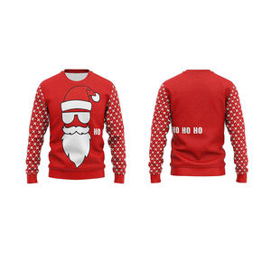 Women's Christmas Solid Pattern O-Neck Fleece Lined Casual Pullover Sweatshirt Winter Streetwear XS Size Embroidered Design - Product Image 5