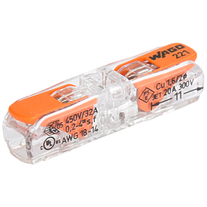 Wago 221-2411 Connettore a Morsetto Passante con Leva 2 vie - Product Image 2
