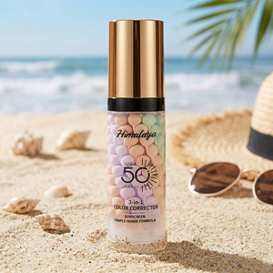 Crema Aislante con Protección Solar SPF 50, 3 en 1, Prebase de Maquillaje, Control de Grasa, <span class=keywords><strong>Corrector</strong></span> de Color, Base de Maquillaje Iluminadora, OEM - Product Image 5