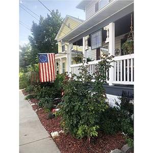 Paquete de 2 Banderas de Betsy Ross de 3x5 pies con 13 Estrellas, Bandera Americana de las Colonias, Bandera Americana Vintage Teñida al Estilo del Té, Decoración para Interiores y Exteriores - Product Image 1