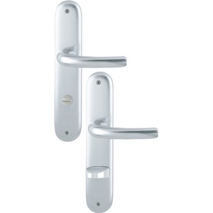 Tky 1710/273P Aluminium F1 SK/OL 78 mm DIN Left/Right HOPPE Long <b>Plate</b> Set Premium <b>Door</b> <b>Plates</b> - Product Image 1