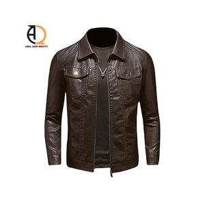 แจ็คเก็ตหนังผู้ชายขายดีที่สุด แจ็คเก็ตหนังใหม่ แจ็คเก็ตหนังลำลอง - Product Image 6