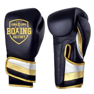 Libra x libra Guantes de boxeo de entrenamiento profesional Sacos de arena Guantes de boxeo Logotipo personalizado Guantes de kick boxing de cuero de vaca - Product Image 6