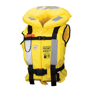 Giubbotto di Salvataggio Veleria San Giorgio Front Adulto Giallo SOLAS MED 150N Galleggiabilità PL Cinghie Riflettenti Modello 02010/GI - Product Image 1