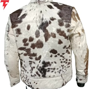 Handmade Finished Cowhide Hair Jacket <b>Men</b> OEM Service Real Hair Biker Size All Front Logo Breathable Windproof <b>Winter</b> <b>Wear</b> - Product Image 4