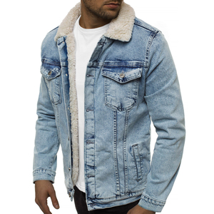 Chaquetas vaqueras con botones rasgados para hombre de diseño personalizado de alta calidad, Chaquetas vaqueras personalizadas para hombre con tarifa de fábrica, servicio OEM - Product Image 1