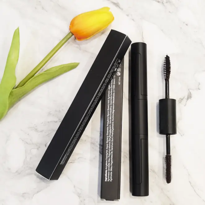 Waterdichte Mascara Private Label Aanpassen Groothandel Volumenterende Verlenging Dubbelzijdige Mascara