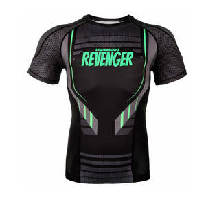 Camisetas de compresión de manga corta personalizadas para luchadores, color negro, gran oferta, Bjj R - Product Image 1