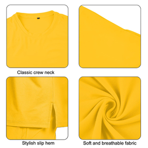 T-shirt uni classique pour hommes conçu avec un tissu supérieur et des coutures solides pour une usure confortable, durable et sans tracas - Product Image 4