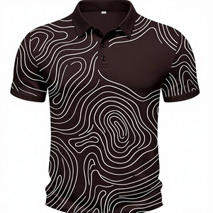 Camiseta de Hombre Personalizada al por Mayor, Estilo Urbano, Diseño Minimalista, Transpirable, Sublimada, Tejida, Ajustada, Abstracta - Product Image 1