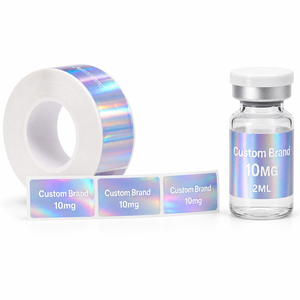 Étiquettes amovibles en papier pour flacons cosmétiques de 3 ml, 5 ml, 10 ml – Autocollants personnalisés imprimés, nettoyables et auto-adhésifs sur feuilles – Fournisseur - Product Image 1