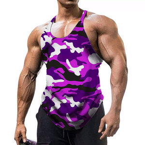 Meilleure qualité Logo personnalisé coton hommes Muscle Gym course débardeurs en gros décontracté tricoté Stringer Fitness musculation débardeur - Product Image 5