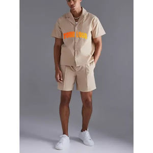 Chemise OEM et short coupe-vent Ensemble de survêtement en nylon Ensemble de shorts coupe-vent 2 pièces avec logo personnalisé pour hommes - Product Image 5