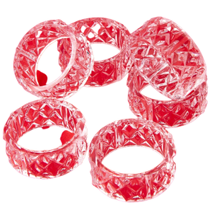 New Fashion Custom Napkin Rings Square <b>Clear</b> Acrylic Kitchen Accessories Standard Quality Napkin Holder New Design Ornament - Product Image 3