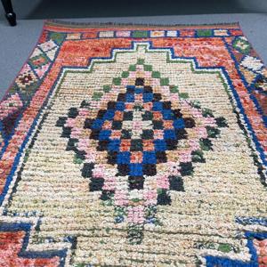 Alfombra de pasillo vintage de 2.5x9.4 pies, alfombra turca, alfombra roja sólida - Product Image 3