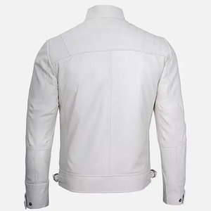 Veste de motard classique pour hommes, pour les passionnés de moto, style urbain et vêtements décontractés - Product Image 5