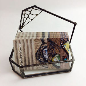 Nouvellement conception cosmétique bijoux stockage organisateur métal décor verre cercueil en forme boîte d'emballage noir mat fini pour le stockage - Product Image 5