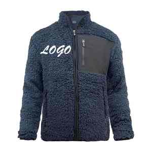 Abrigo de invierno para hombre, chaqueta de lana, bolsillos de color sólido, chaqueta de lana con cremallera, chaqueta de lana personalizada de fábrica de Pakistán - Product Image 1