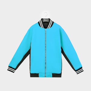 Veste universitaire pour femmes de haute qualité OEM sur mesure taille XL Streetwear doublure en polyester fermeture éclair logo tricoté teint en hiver - Product Image 1