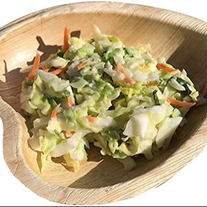 Assiettes en forme de cœur de palmier d'arec 100% naturelles et durables, 8 pouces, design européen, gravées, biodégradables, compostables, en bois, pour la rentrée scolaire - Product Image 1