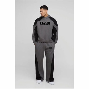 Sweat à capuche en coton biologique 100% pour hommes de haute qualité, épais, surdimensionné, Streetwear, motif solide, broderie perlée - Product Image 2