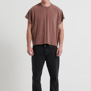 T-shirt court 100% coton pour hommes Logo personnalisé à épaules tombantes T-shirt court imprimé coupe ample de haute qualité pour hommes Vente en gros - Product Image 1