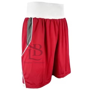 Short de boxe Muay Thai personnalisé OEM MMA Vêtements d'entraînement pour hommes Kickboxing Gym Fightwear Quick Dry Gear - Product Image 2