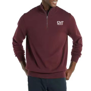 À la mode derniers nouveaux hommes basiques coton mélangé demi fermeture éclair sweats Pakistan fait sweat pour hommes - Product Image 5