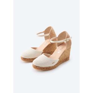 Satuna in edizione limitata espadrillas in tela con zeppa sandali eleganti in materiale di tela - Product Image 4