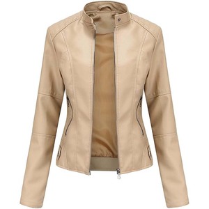 Women Regular Fit Casual Winter Fashion Breathable Waterproof Windproof Reversible Eco-Friendly Leather Polyester Plain Dyed - Product Image 3