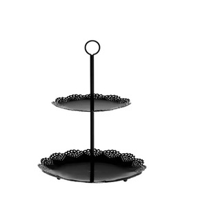 Support à gâteau pliant simple à 3 niveaux en métal nickelé de meilleure qualité pour les fêtes de mariage Support à gâteau décoratif - Product Image 3