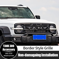 Grille avant de style bordure en ABS de haute qualité pour GWM Tank 300, accessoires extérieurs pour pièces automobiles