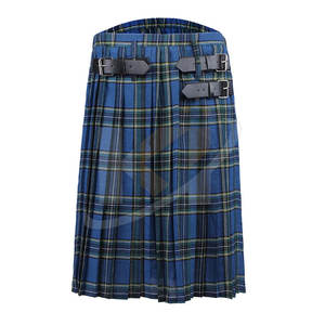 Utilisation à l'extérieur Kilts Tartan décontractés pour hommes Logo personnalisé Kilts Tartan pour hommes, poids léger et surdimensionné, prix de gros - Product Image 3