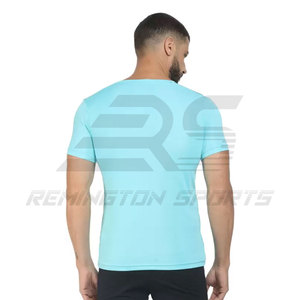 Camiseta de entrenamiento deportivo para hombre de alta calidad, camiseta de entrenamiento de gimnasio de compresión para hombre de alta calidad, camiseta OEM personalizada - Product Image 5