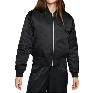Veste bombardier coupe confortable pour femmes doublure intérieure douce élégante teinte pour l'hiver pour les sorties de tous les jours de la rue automne week-end - Product Image 4