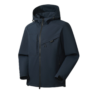 2024 logotipo personalizado lona Softshell impermeable transpirable secado rápido deporte de invierno senderismo rompevientos chaqueta al aire libre para hombres - Product Image 4