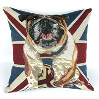 Housse de coussin carrée de luxe personnalisée en jacquard à imprimé animal, écologique, pour hôtel et usage domestique