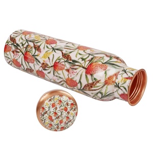 Grey Color Printed <b>Copper</b> <b>Water</b> <b>Bottle</b> for Ayurvedic Health Benefits Leak Proof Eco Friendly & Durable Design - Product Image 3