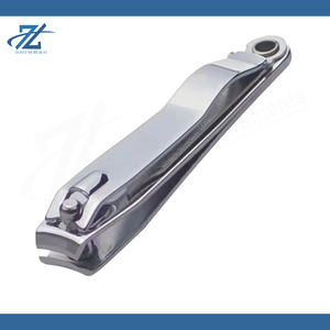 Coupe-ongles en acier inoxydable incurvé durable à bouche plate, lime à ongles portable pour la maison, manucure, art des ongles pour les doigts, ouverture de mâchoire large - Product Image 4