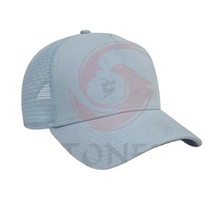 Custom Logo 6-Panel Trucker <b>Hat</b> Quick Dry Sports Closure Adjustable Hip Hop Striped Design Trucker Cap - Product Image 2
