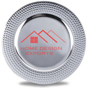 Vente chaude Cuisine Décorative Alimentaire Service Patel à Bas Prix Brillant Argent Fini Personnaliser Conception Plaque De Chargeur En Métal - Product Image 5