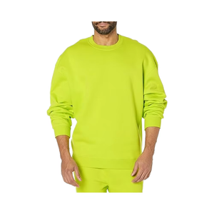 Sweat-shirt en molleton tricoté à col rond pour homme, coupe oversize, 100% coton, 380 grammes, brodé, grande taille, personnalisé, haute qualité, essentiel - Product Image 1