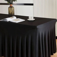 Nappe Ronde Moderne en Lin de Haute Qualité, Durable, Imperméable et Anti-Taches, Jetable, en Promotion