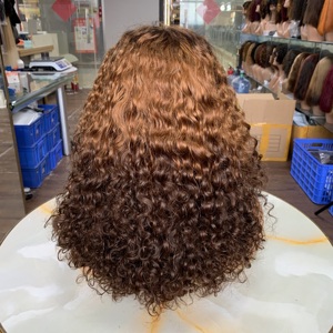 Hot Selling 14 Inch 13x4 Lace Luxury Curl <b>Wig</b>, Human Hair <b>Wigs</b>, <b>Wigs</b> For Black Women, Glossy Full Natural Curls - Product Image 4