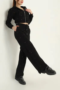 Survêtement décontracté tendance avec design personnalisé, en coton pour femme, ensemble de jogging, vente en gros de survêtements pour femmes - Product Image 4