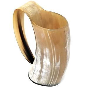 MEJOR BUFFALO MODERN TANKARD HORN BEER MUG Viking Drinking Horn Tazas con asa en Vary Precio barato para OCASIÓN DE Navidad - Product Image 5