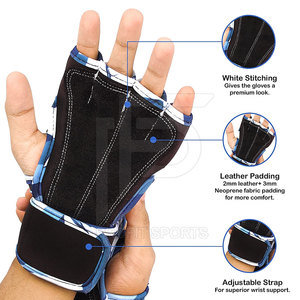 Guantes de Fitness de medio dedo para hombre, ligeros, transpirables, antideslizantes, para gimnasio, con nuevo diseño para deportes de levantamiento de pesas - Product Image 3